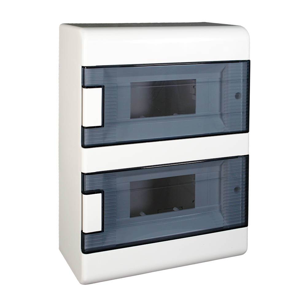 68018 Тусо Щиток для о/п на 18 модулей с двумя дверцами, 225х323х94мм, IP40, белый