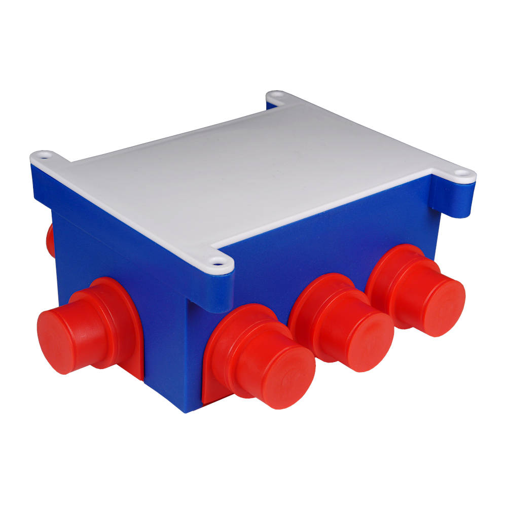 10134 Тусо Коробка распаячная 118х76мм, Н=60мм для заливки в бетон (с крышкой)